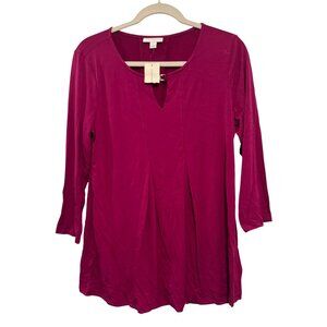 Charter Club Keyhole Detail Dress Womens S Magenta Polyester Spandex New W/ Tags